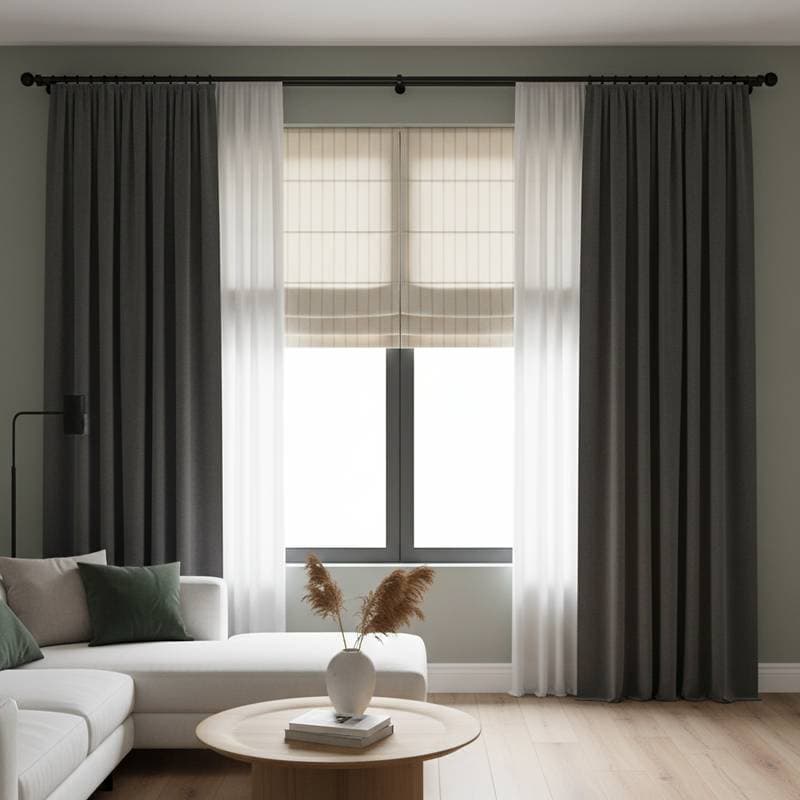 Featured image for Layered Window Treatments Add Designer Depth to Any Room