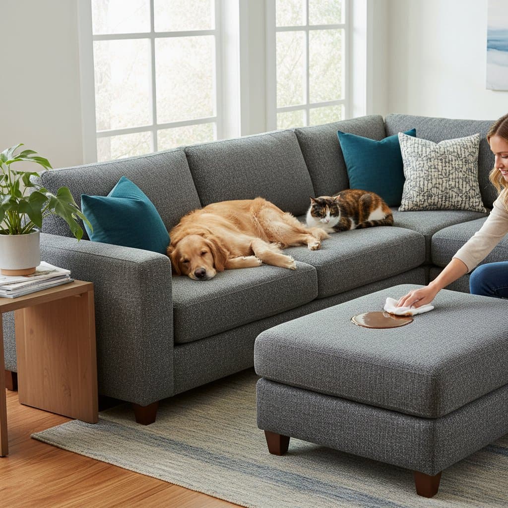 Pet-Proof Fabric Keeps Furniture Fresh With Pets