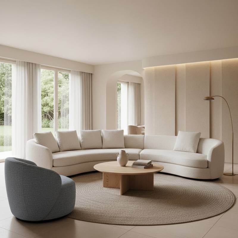 Image for Curved Furniture Brings Calm to Modern Interiors