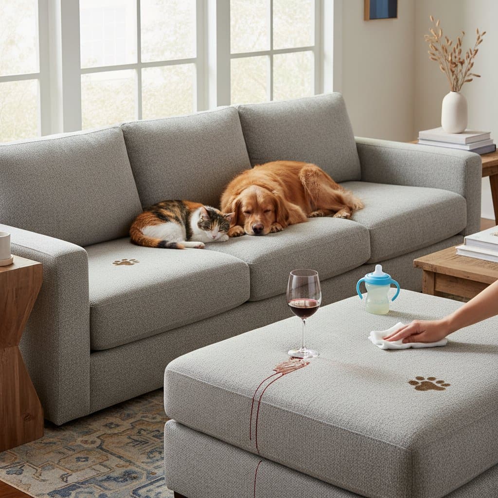 Image for Crypton Fabric Keeps Pet Sofas Clean Without Sprays