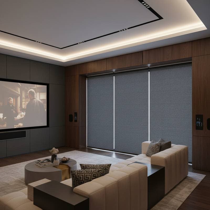 Featured image for Blackout Shades That Block Light Leaks in Home Theaters