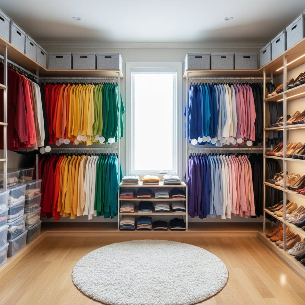 Featured image for Color-Coding Your Closet Saves Time Getting Dressed