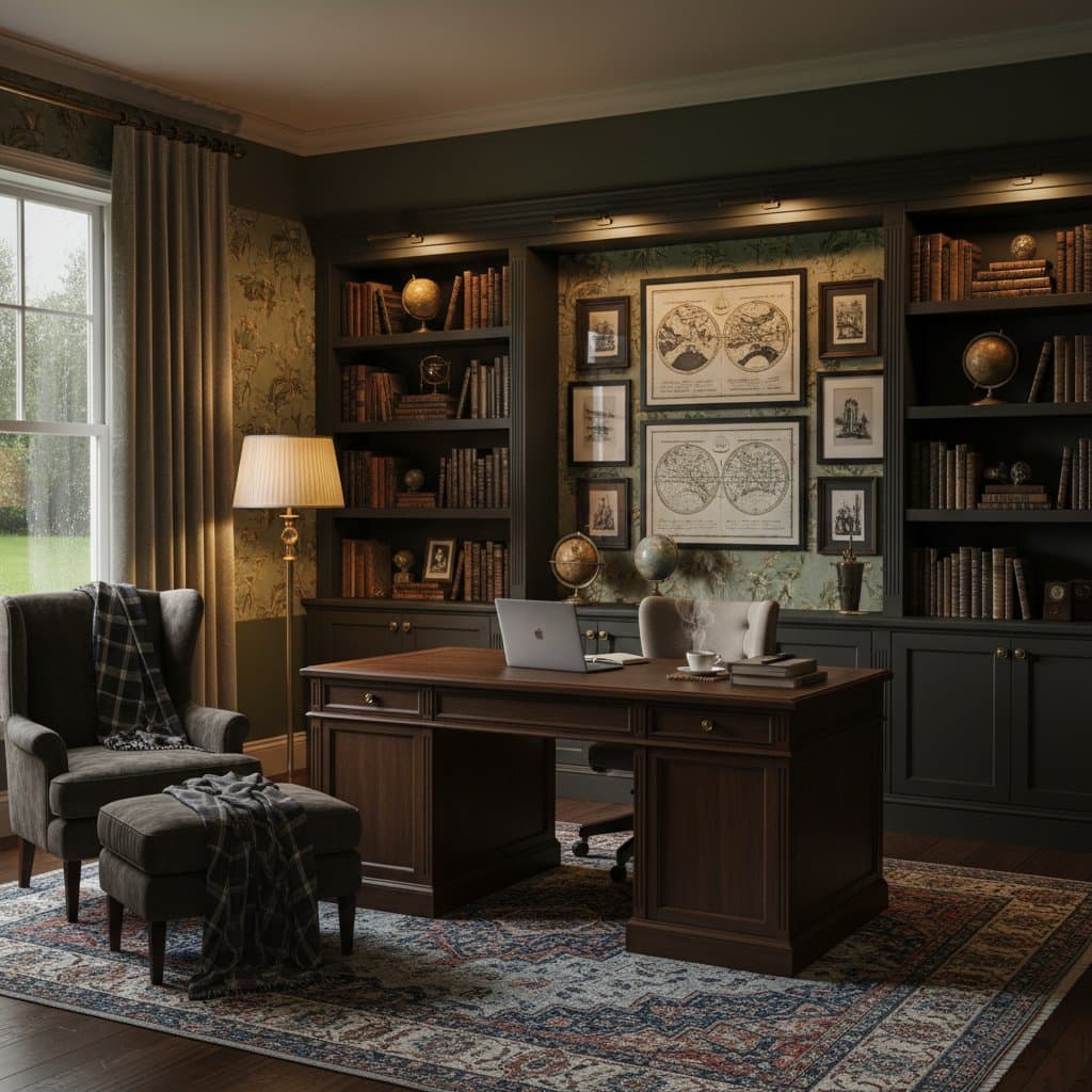Image for Dark Academia Brings Focus to Your Home Office