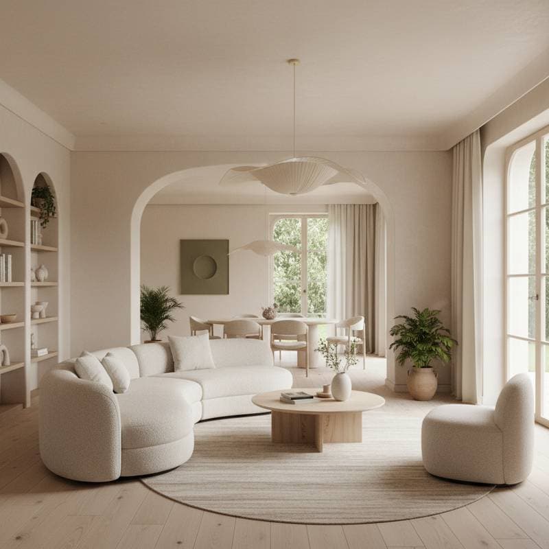 Image for Why Curves Make Homes Feel More Human Than Sharp Lines