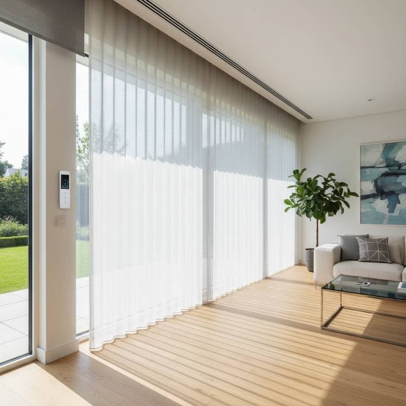 Motorized Sheers Balance Light Without the Cord Pull