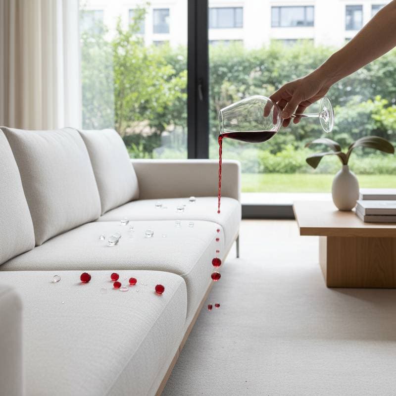 Nano-Coated Sofas Repel Spills Without Changing Texture