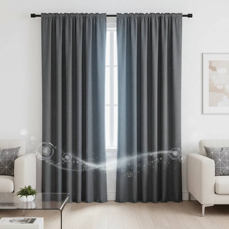 Featured image for Curtains That Block Light While Filtering Indoor Air