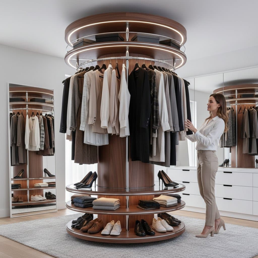Why Motorized Carousel Closets Beat Static Shelves