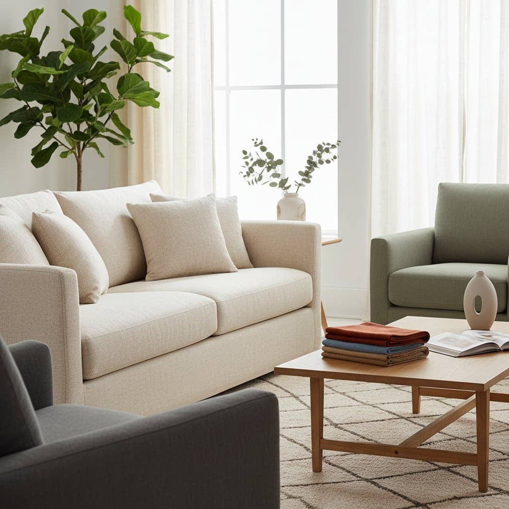 Textured Linen Replaces Bouclé as Top Upholstery Choice