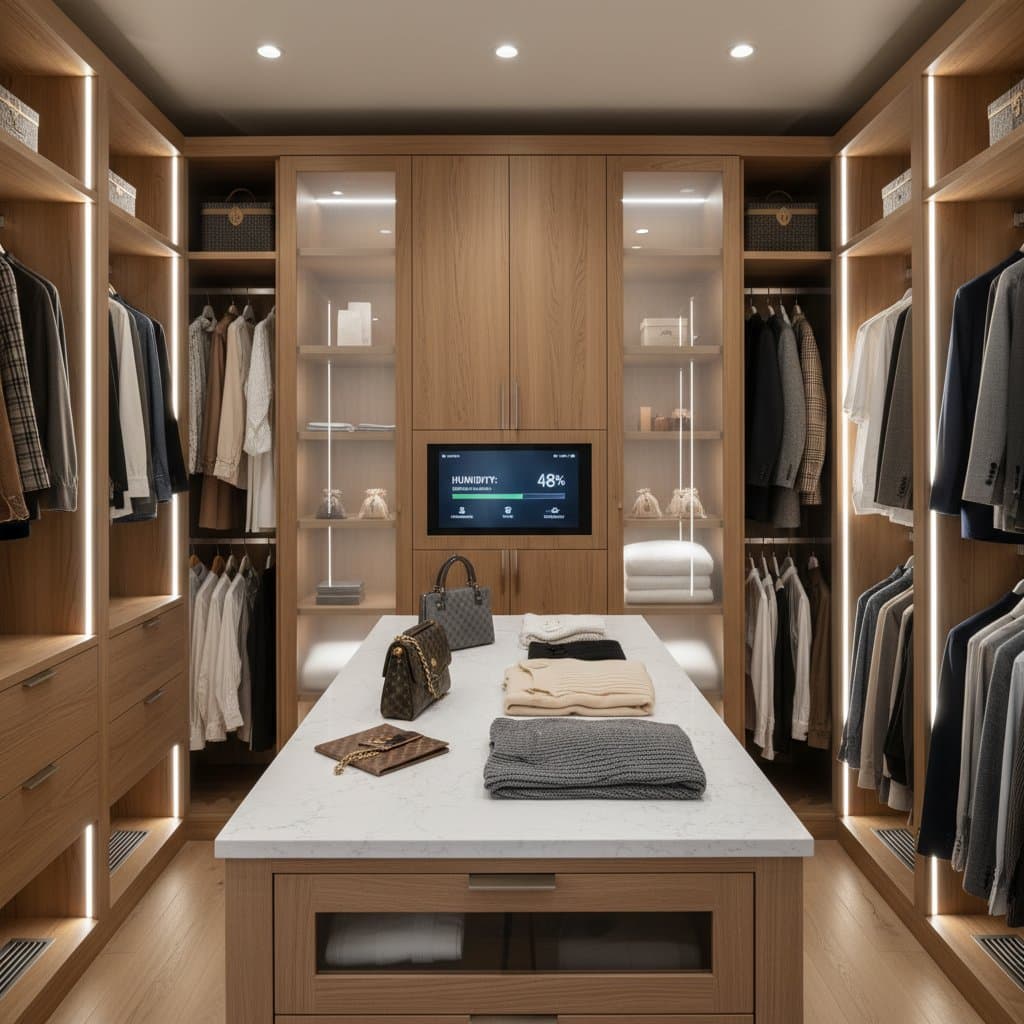 Keep Closet Humidity Between 45-55% to Prevent Damage