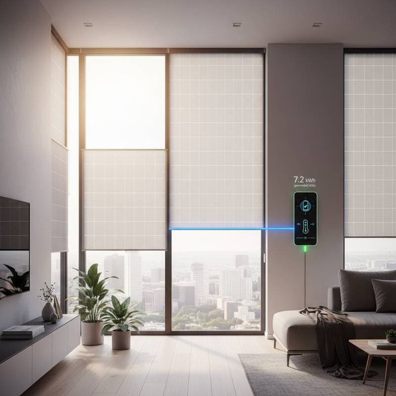 Solar Window Shades Generate Power While Blocking Heat