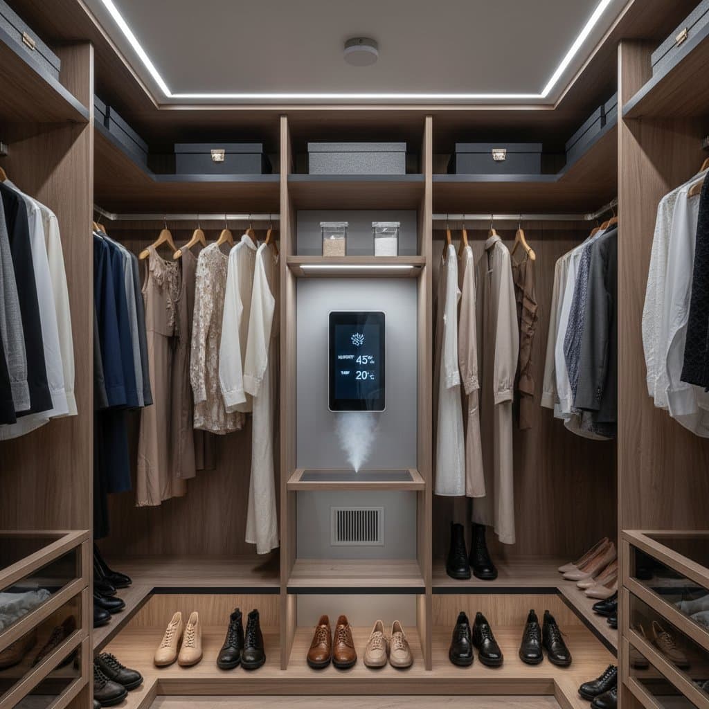 Humidity-Smart Closets Stop Mold Automatically