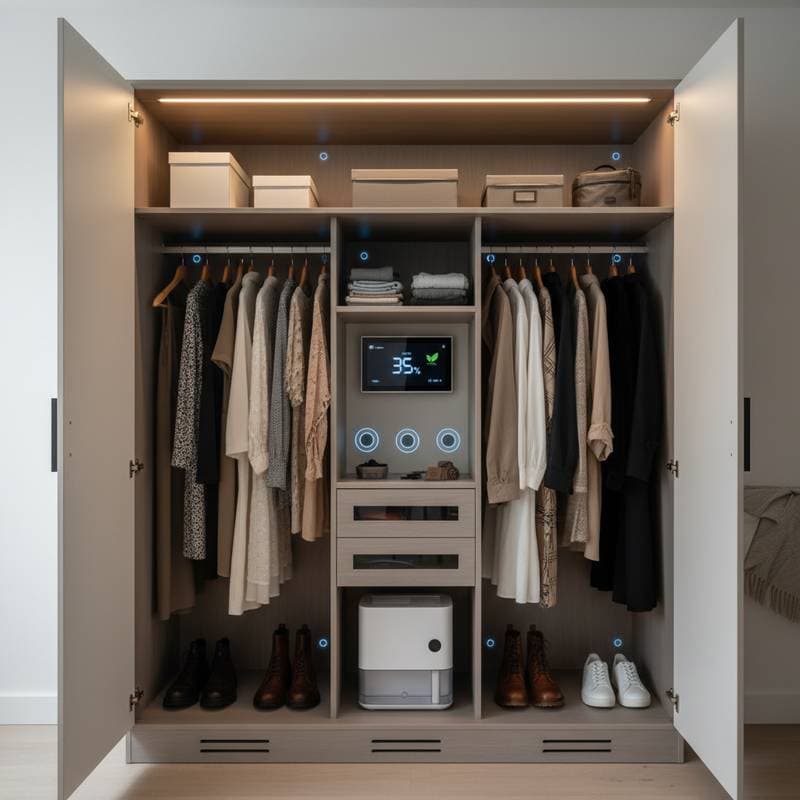 Image for Smart Humidity Control Stops Closet Mold Before It Starts