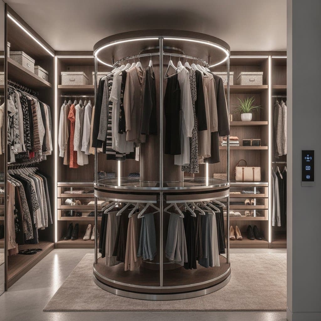 Image for Why Rotating Closet Carousels Are Replacing Static Racks