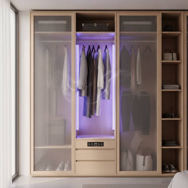 Image for UV-C Closets Refresh Clothes Without Water or Detergent