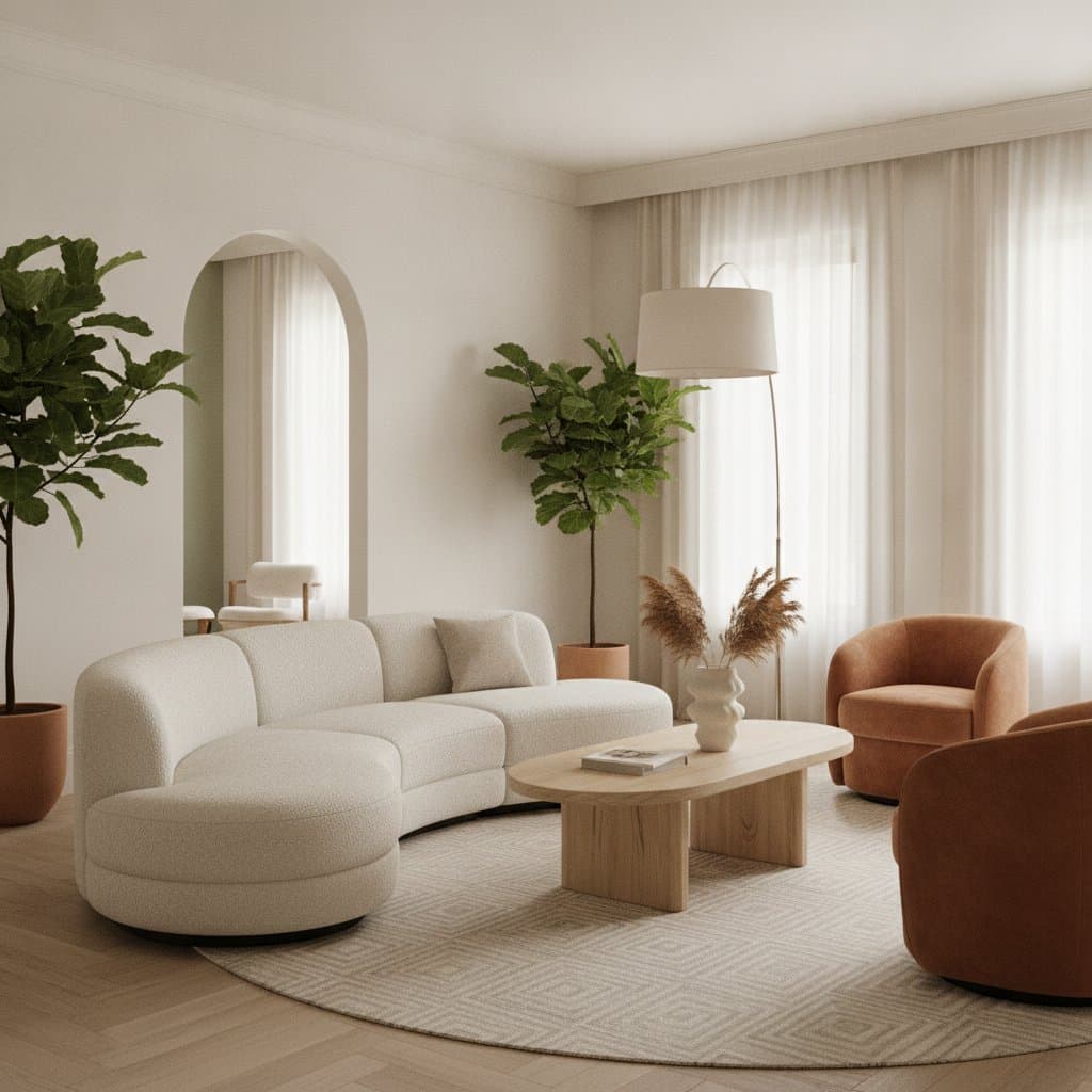 Featured image for Curves Break Up Boxy Rooms Without a Full Redesign