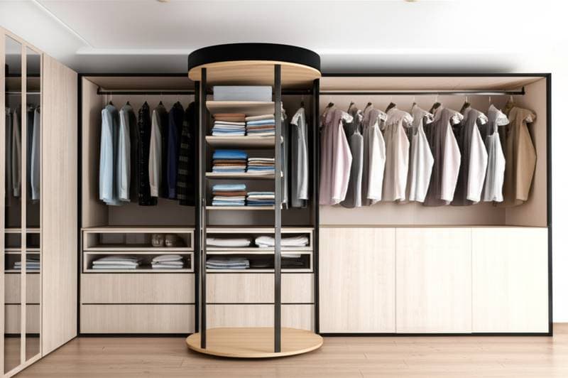Featured image for Rotating Closets Replace Rods for Vertical Space