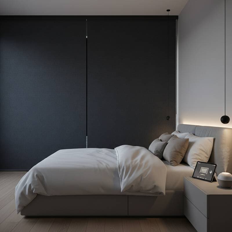 Featured image for Motorized Blackout Shades Block Light for Deeper Sleep