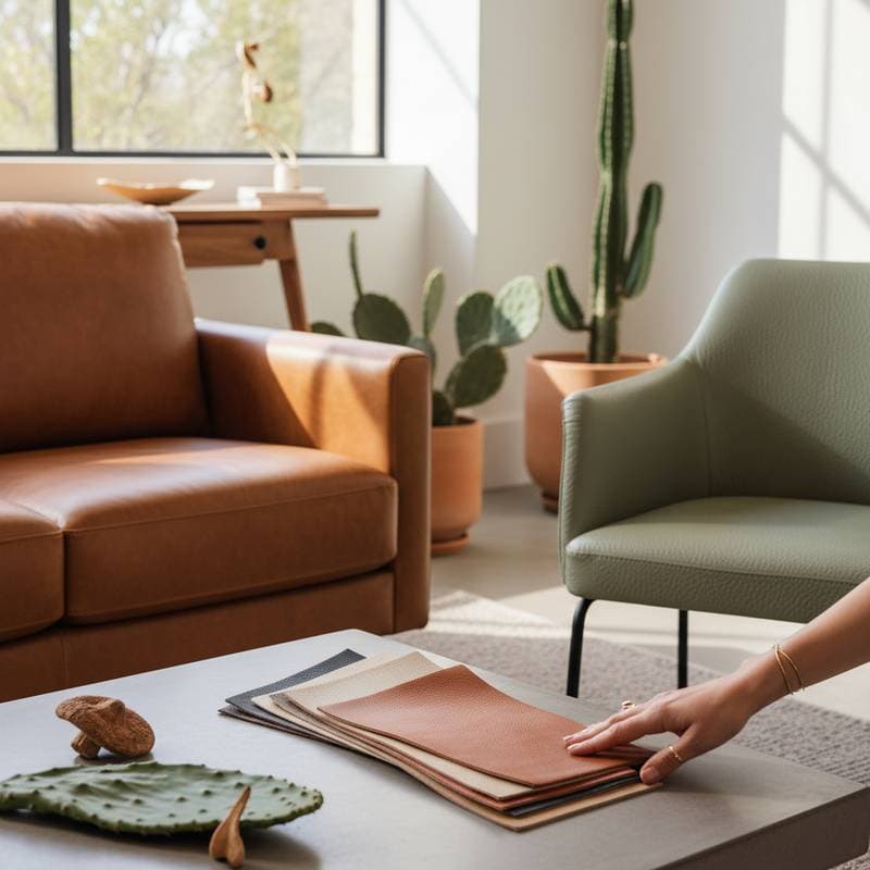 Featured image for Mushroom & Cactus Leather Replace Traditional Upholstery