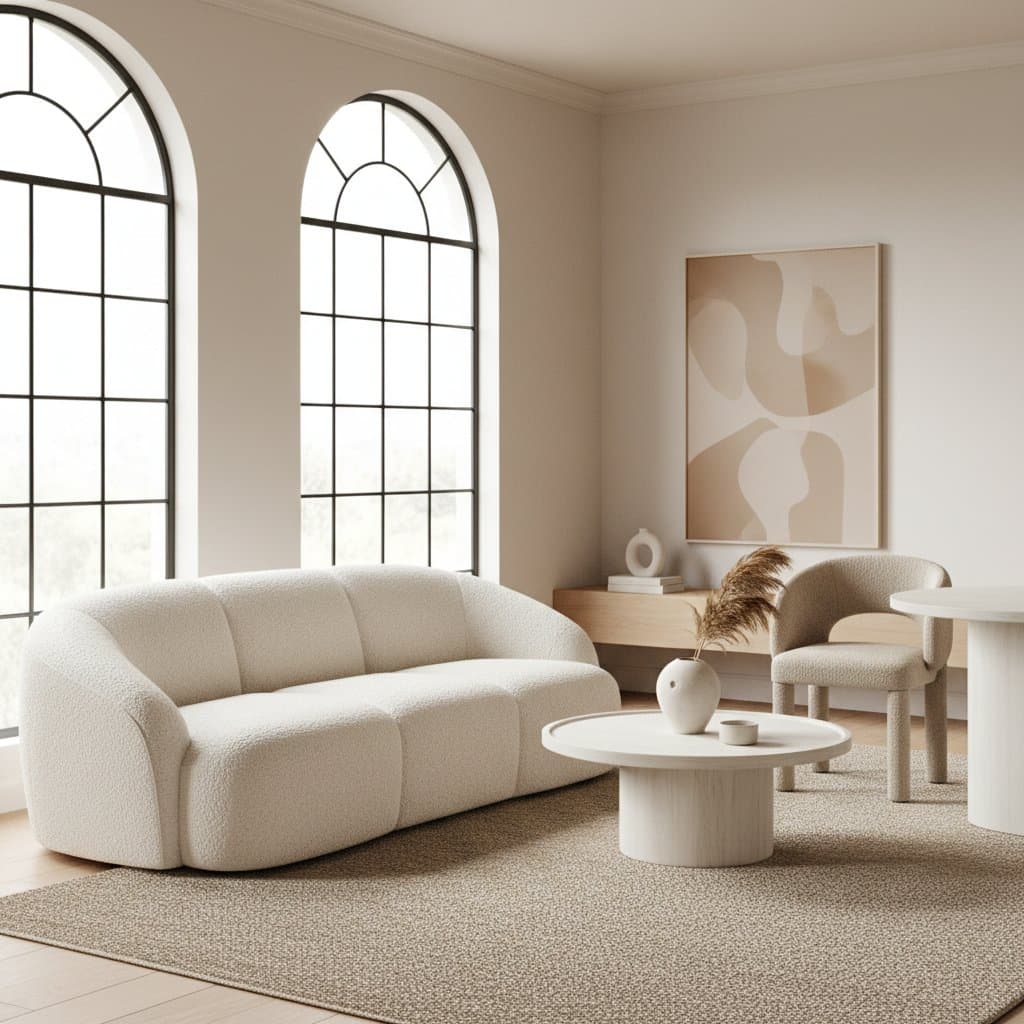 Featured image for Boucle Upholstery Adds Warmth Without Overwhelming