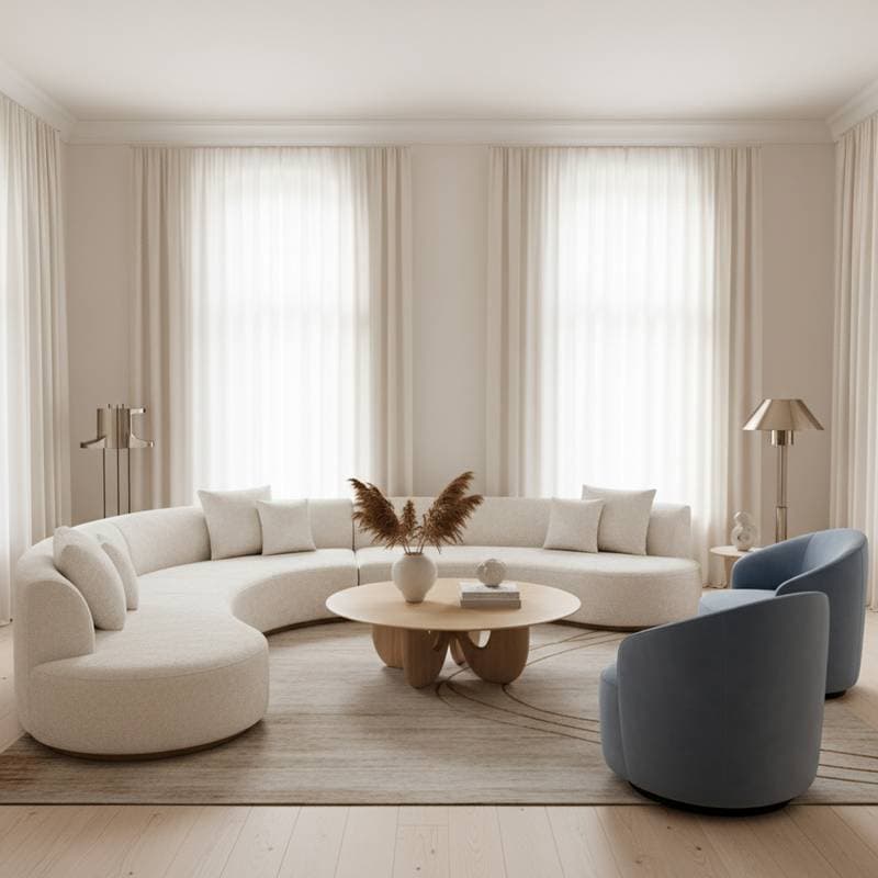 Featured image for Curved Furniture Needs Breathing Room to Work