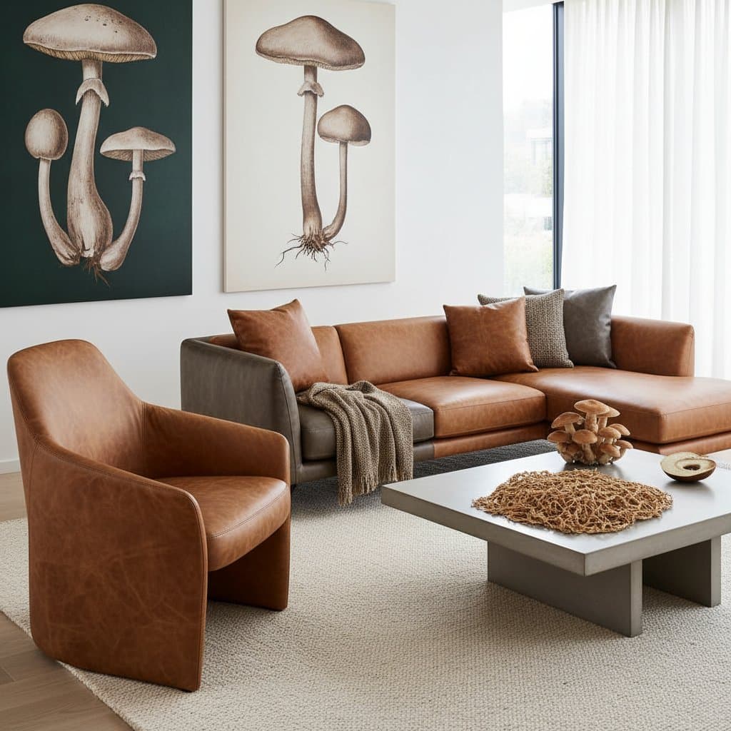 Featured image for Mushroom Leather Brings Vegan Upholstery Mainstream