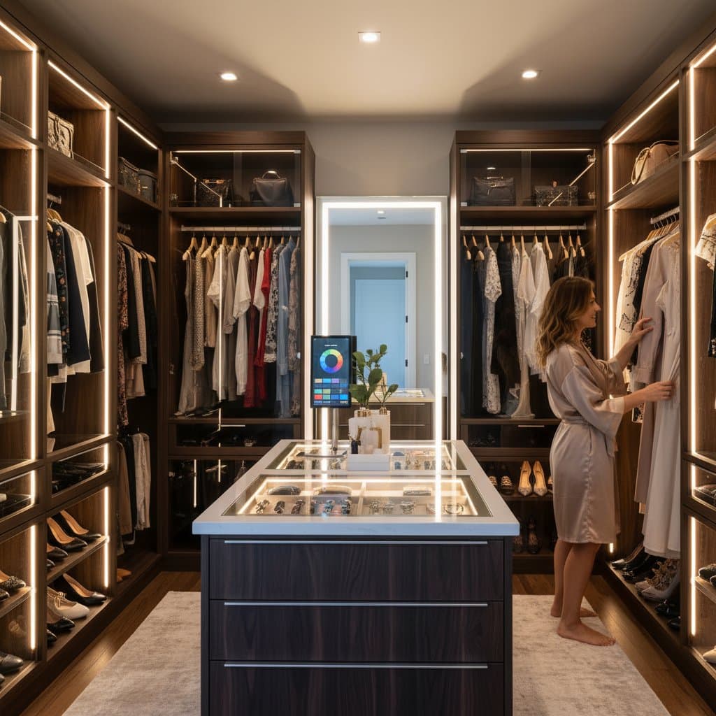 Featured image for Transform Dark Closets with Smart LED Lighting