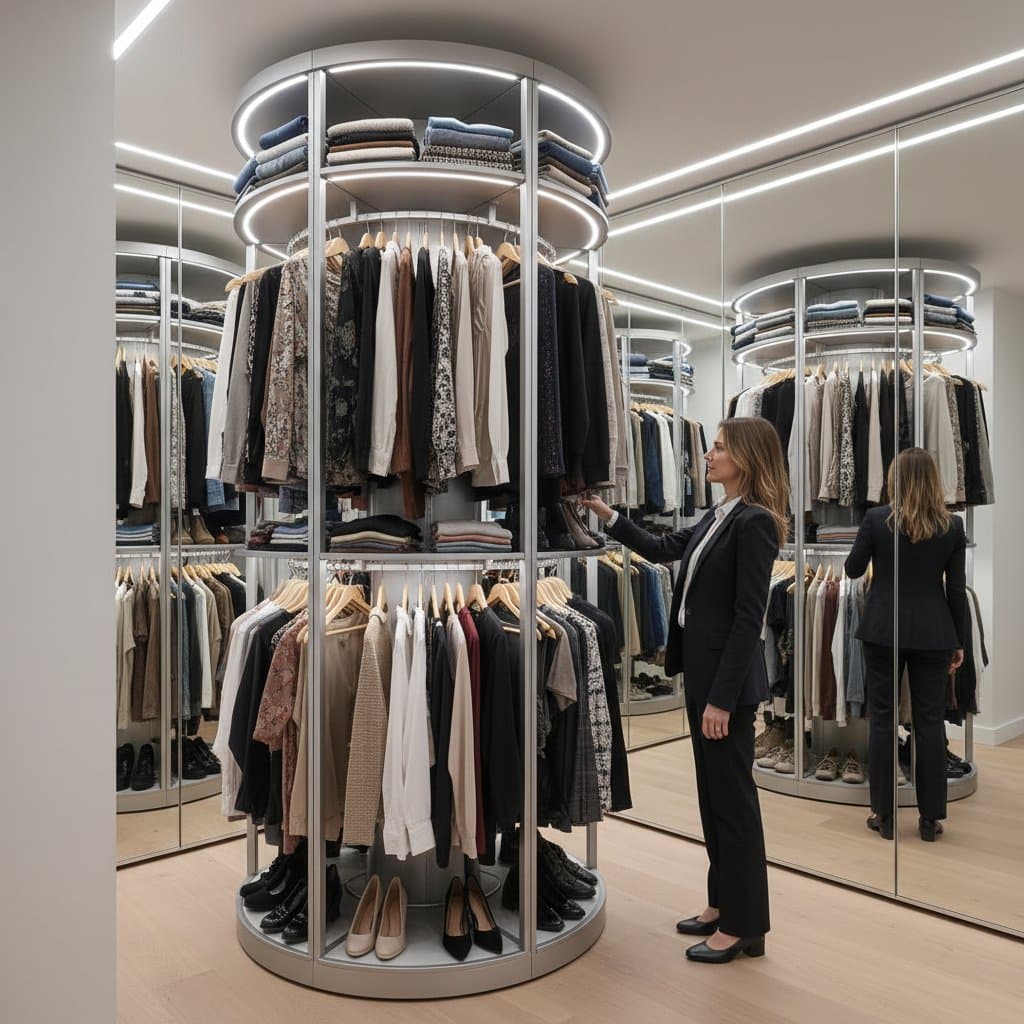 Vertical Carousels Reclaim 40% More Closet Space