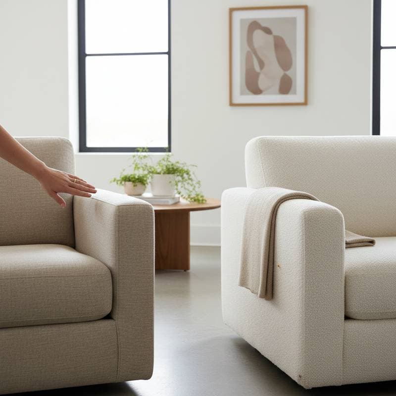 Linen Upholstery Outlasts Bouclé in Durability Tests
