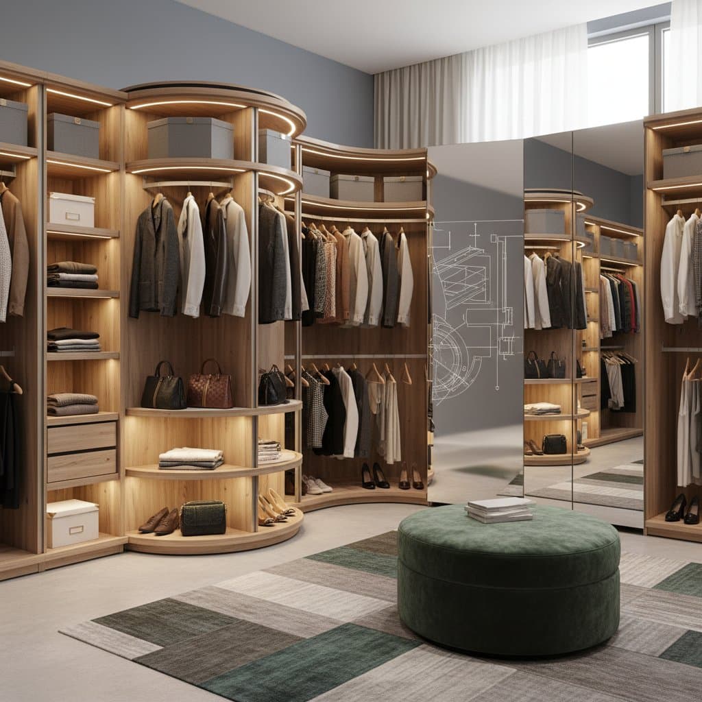 Featured image for Rotating Carousel Closets Unlock Corner Storage Magic