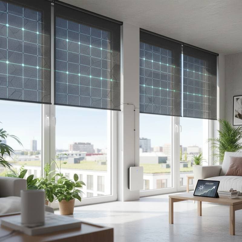 Featured image for Solar Shades Generate Power from Your Windows