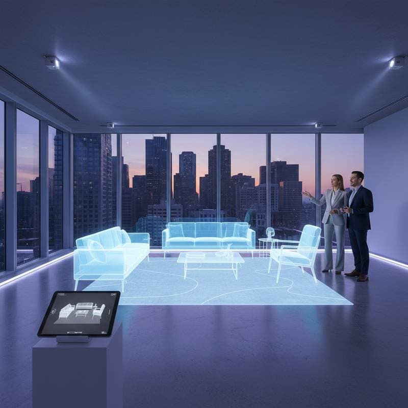 Holographic Staging Replaces Physical Furniture