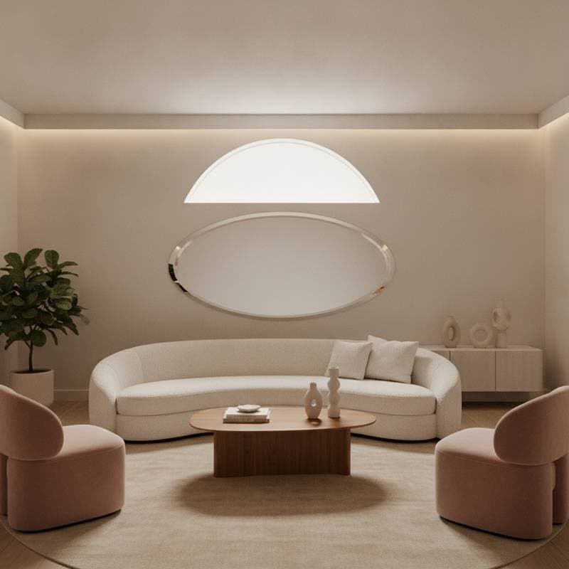 Featured image for Curved Furniture Edges Create Calmer Homes in 2026