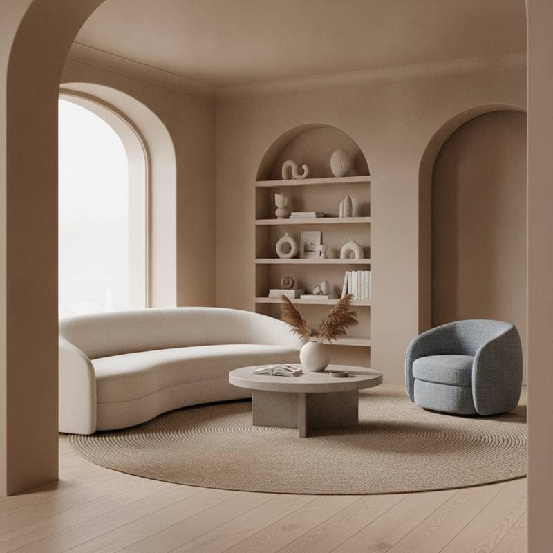 Featured image for Why Curves Make Rooms Feel Safer and Calmer Now